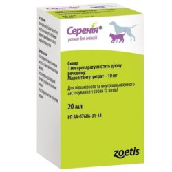 Zoetis Cerenia (Серенія) - протиблювотний препарат для собак та котів