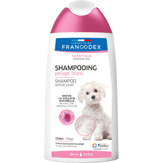 Francodex White Coat Shampoo - шампунь для собак с белоснежной шерстью