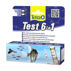 Tetra Test 6in1 (Тетра) - набор тестов для измерения параметров воды в аквариуме