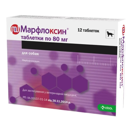 Marfloxin (Марфлоксин) - антибактериальные таблетки для собак и кошек
