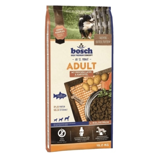 Bosch Adult Salamon & Patato (Бош) - взрослые собаки, с лососем