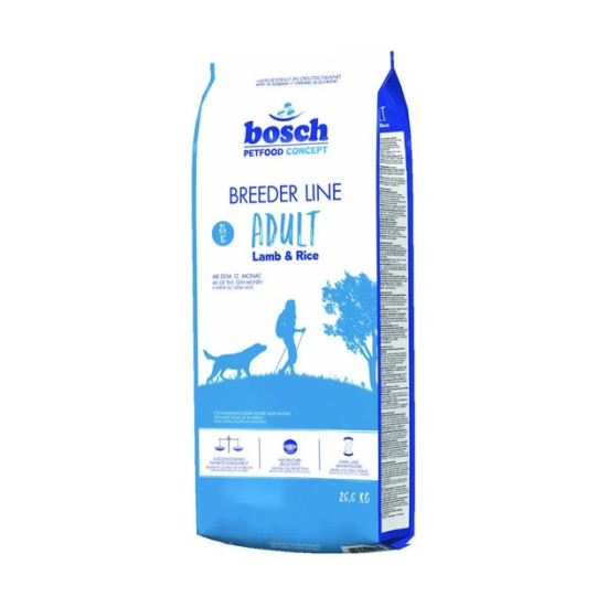 Bosch Breeder Adult Lamb & Reis (Бош Бридер) - взрослые собаки с чувствительным пищеварением, с ягнёнком