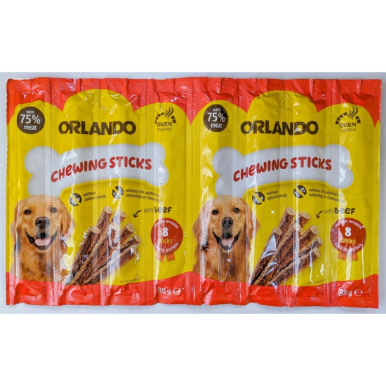 Orlando Meaty Sticks With Beef - ласощі для собак, палички з яловичиною