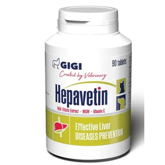 Gigi Hepavetin (Гепаветин) - добавка для собак и кошек для здоровья печени