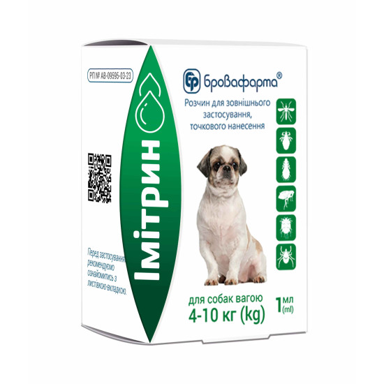 Імітрин - краплі від бліх та кліщів для собак