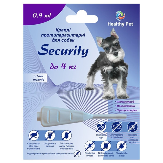 Healthy Pet Security - капли от блох для собак