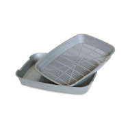 Природа №1 - туалет для котів відкритий з сіткою, 35*25*4 см