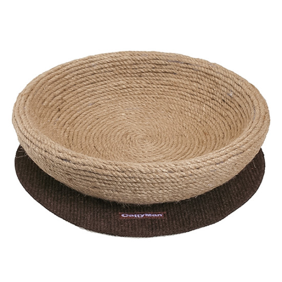 CattyMan Scratcher Jute Bed - місце-дряпка (34*10*34 см)