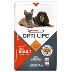 Versele-Laga Opti Life Adult Digestion Mini - дорослі собаки дрібних порід з чутливим травленням, з ягням