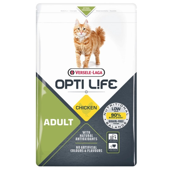 Versele-Laga Opti Life Adult - дорослі коти, з куркою