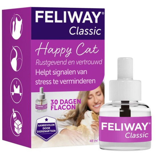 Feliway Classic (Феливей) - модулятор поведения для кошек, сменный блок для диффузора