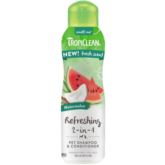 TropiClean Watermelon - шампунь-кондиционер для собак и кошек с ароматом арбуза