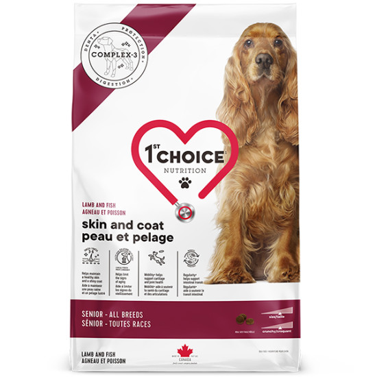 1st Choice Senior Skin and Coat Lamb&Fish - літні собаки, з ягням та рибою