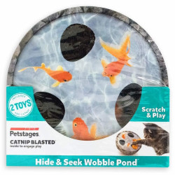 Petstages Hide Seek Wobble Pond - іграшка для котів, ставок з рибками