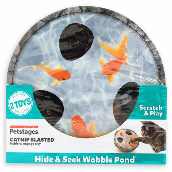 Petstages Hide Seek Wobble Pond - іграшка для котів, ставок з рибками