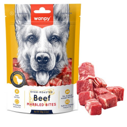 Wanpy Beef Marbled Bites - ласощі для собак, шматочки з мармурової яловичини