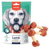 Wanpy Lamb Jerky Dumbbells - ласощі для собак, кістка-гантель з ягням