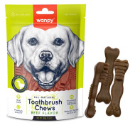 Wanpy Toothbrush Chews Beef - ласощі для собак, зубна щітка зі смаком курки