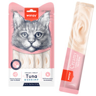 Wanpy Creamy Lickable Treats Tuna & Shrimp - ласощі для котів, крем з тунцем та креветками