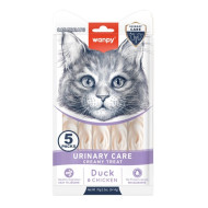 Wanpy Functional Creamy Lickable Treat Urinary Care - ласощі для котів, для підтримання здоров’я сечовидільної системи, крем з качкою та куркою