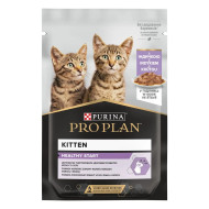 Pro Plan Kitten (Про План) - консервированный корм для котят, с индейкой, кусочки в соусе