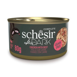Schesir After Dark Chicken With Beef - консервований корм для котів, з куркою та яловичиною, шматочки в соусі