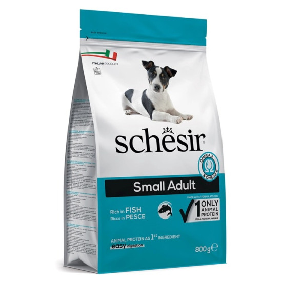Schesir Dog Small Small Adult Fish - дорослі собаки дрібних порід, з рибою