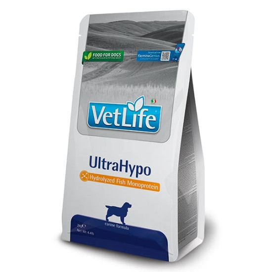 Farmina Vet Life UltraHypo Dog (Фармина Ультра Гипо) - диета для собак при аллергии, с рыбой
