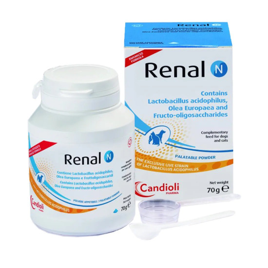 Candioli Renal N (Ренал Н) - препарат для собак і котів у разі ниркової недостатності, порошок