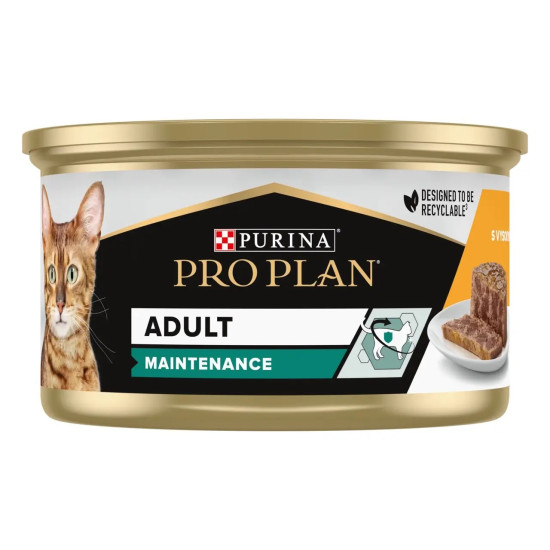Pro Plan Adult - консервований корм для кішок, з куркою, паштет