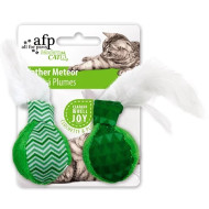 AFP Feather Meteor - игрушка для кошек, мячики с пером, набор