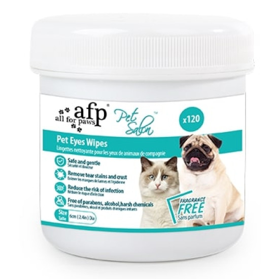 AFP Pet Eyes Wipes - влажные салфетки для ухода за глазами и ушами собак и кошек
