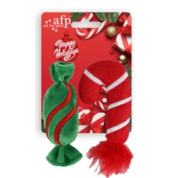 AFP Happy Holidays - игрушка для кошек, конфета и трость с кошачьей мятой