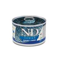 Farmina N&D Ocean Herring & Shrimp Adult Mini Wet Food (Фармина) - консервированный корм для взрослых собак мелких пород, с сельдью