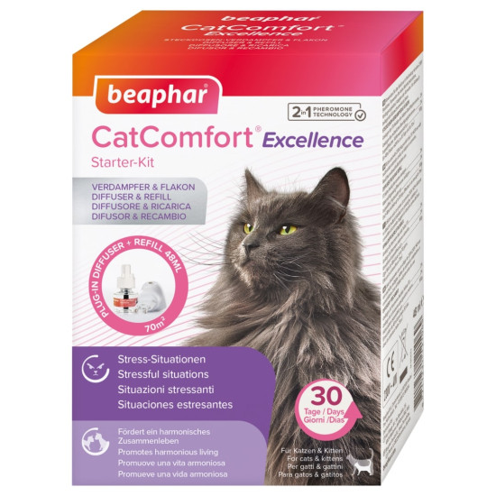 Beaphar CatComfort Excellence 2в1 - модулятор поведения для кошек, диффузор