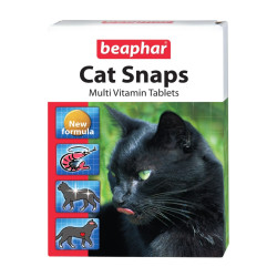 Beaphar Cat Snaps - витаминизированное лакомство для кошек с креветками, таурином и биотином