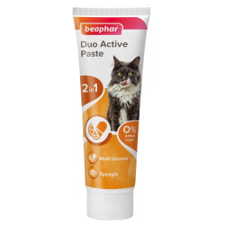 Beaphar Duo Active Pasta for Cats - двойная мультивитаминная паста для кошек для здоровья кишечника