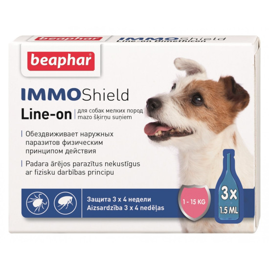 Beaphar IMMO Shield - краплі від бліх та кліщів для собак
