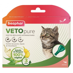 Beaphar Bio Spot On - натуральні краплі від бліх, кліщів та комарів для котів