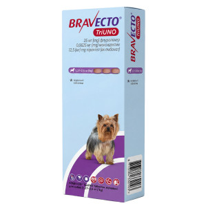 Bravecto TriUNO (Бравекто Триуно) - таблетки от блох, клещей и глистов для собак