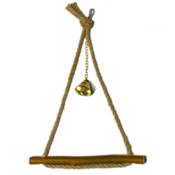 Zelena Zoo - іграшка для птахів гойдалка трикутний дзвіночок