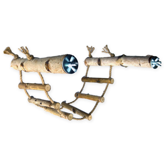 Zelena Zoo - жёрдочки с веревочной лестницей из берёзы