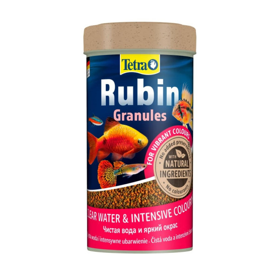 Tetra Rubin Granules - корм для усиления окраса рыб, гранулы