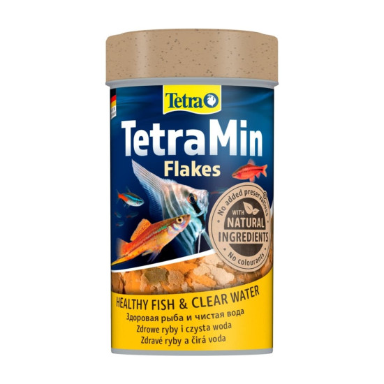 Tetra Min Flakes - корм для тропических рыб, хлопья