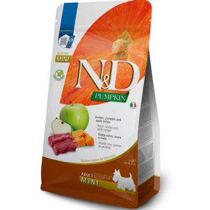 Farmina N&D Grain Free Adult Mini Pumpkin, Venison & Apple (Фарміна) - дорослі собаки дрібних порід, з оленіною