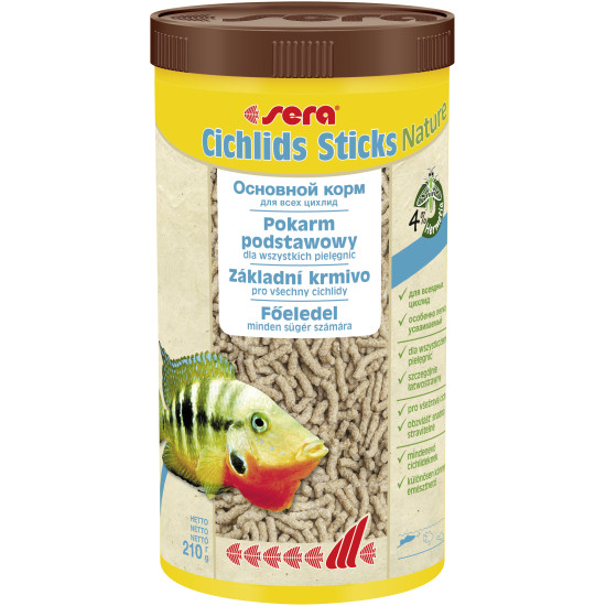 Sera Cichlids Sticks Nature - корм для цихлід, палички