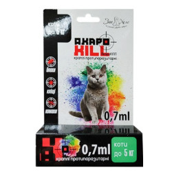 АкароКілл - краплі від бліх та кліщів для котів