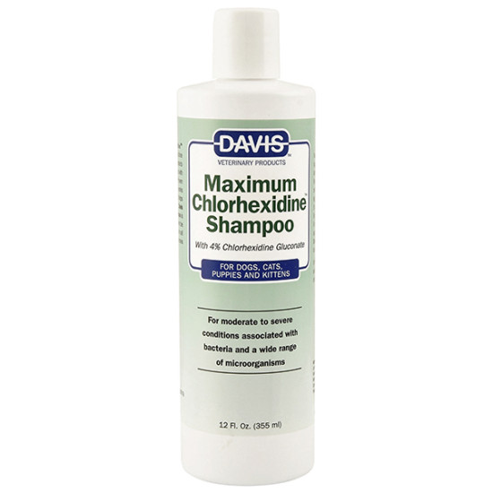 Davis Maximum Chlorhexidine Shampoo - шампунь с хлоргексидином для собак и кошек с заболеваниями кожи и шерсти