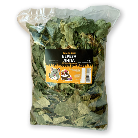 Zelena Zoo - ласощі для гризунів, Зелений Раціон Береза та Липа
