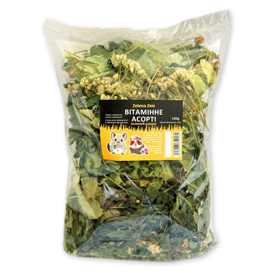 Zelena Zoo - лакомство для грызунов, Зеленый Рацион Витаминное ассорти